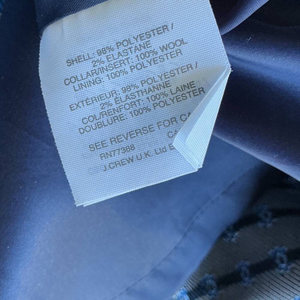 J. Crew Blue Mini Dress with Black Trim - Picture 13 of 14